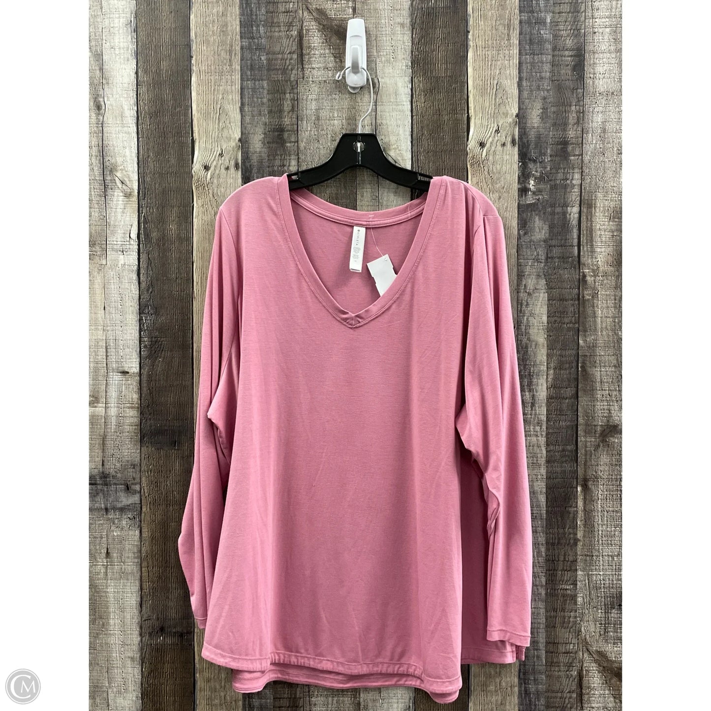 Top Long Sleeve By Athleta In Pink, Size: 3x