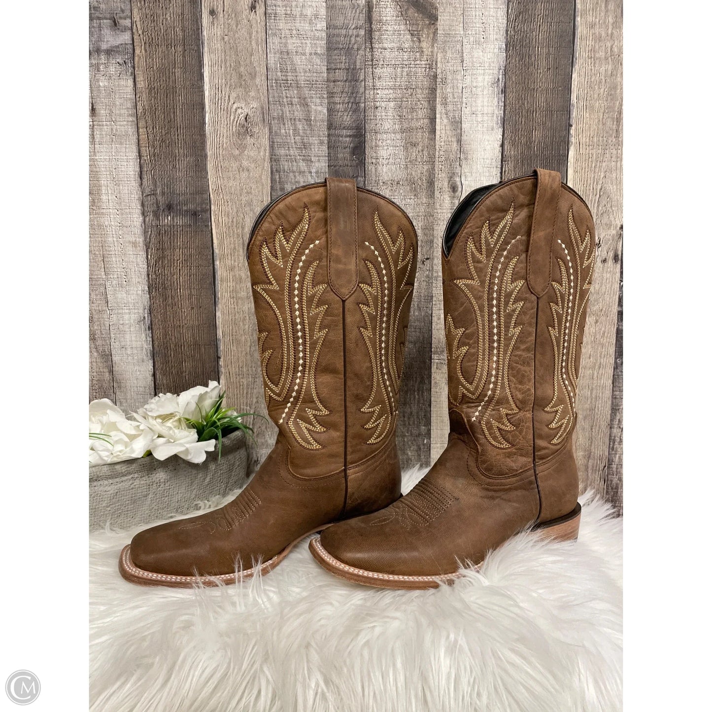 Boots Western By Cmc In Brown, Size: 9