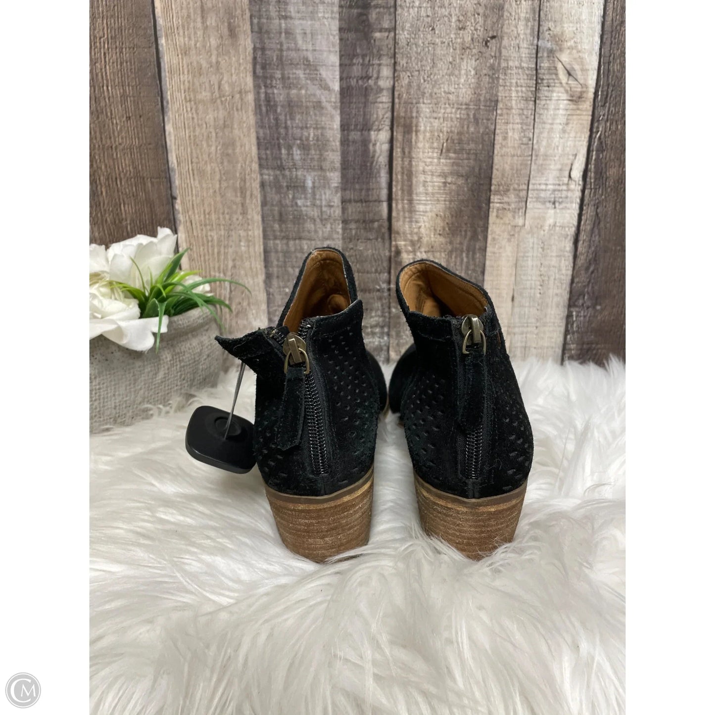 Boots Ankle Heels By Susina In Black, Size: 8.5