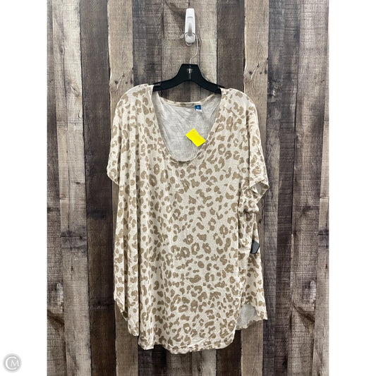 Top Short Sleeve By Old Navy In Multi-colored, Size: 3x