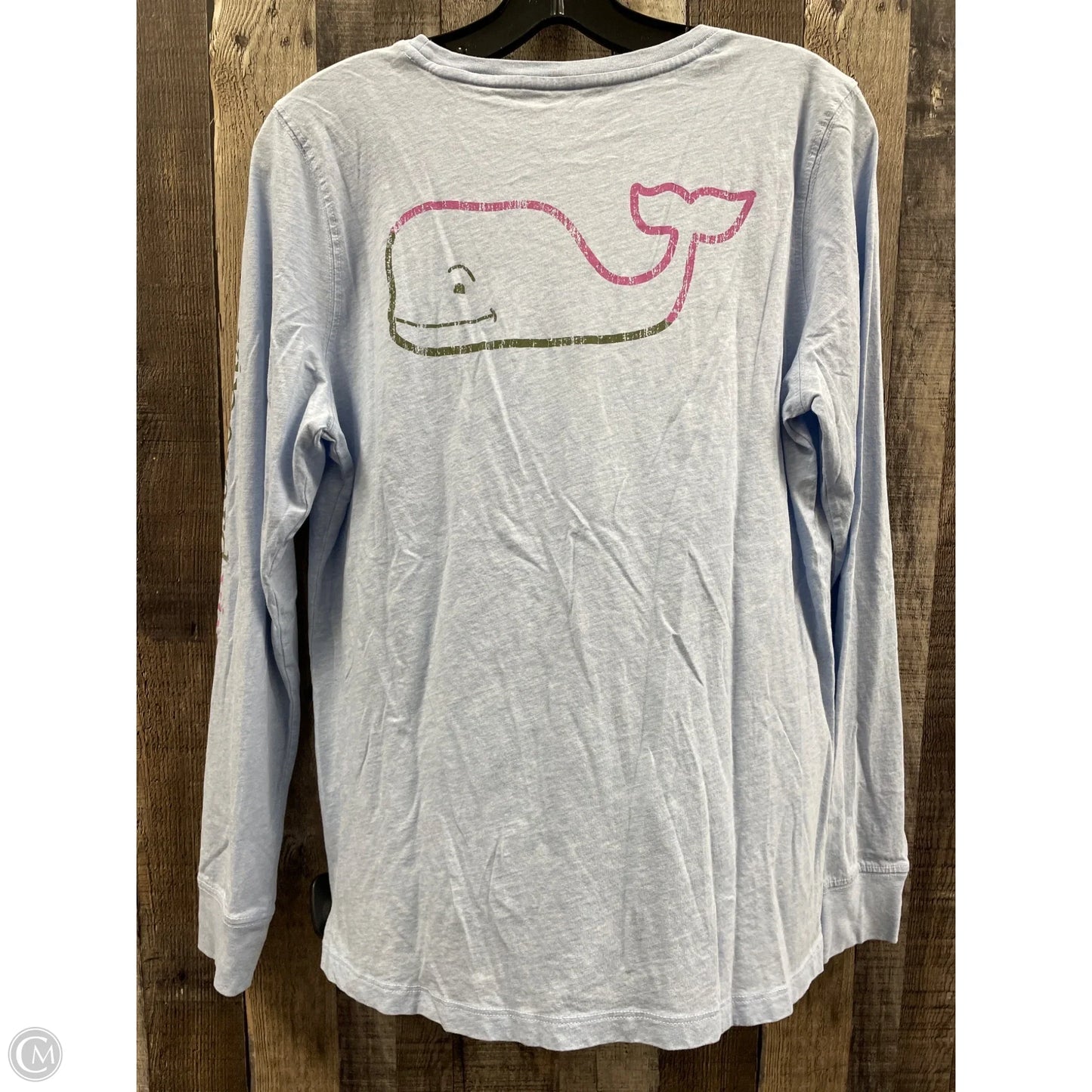 Top Long Sleeve Basic By Vineyard Vines In Blue, Size: M