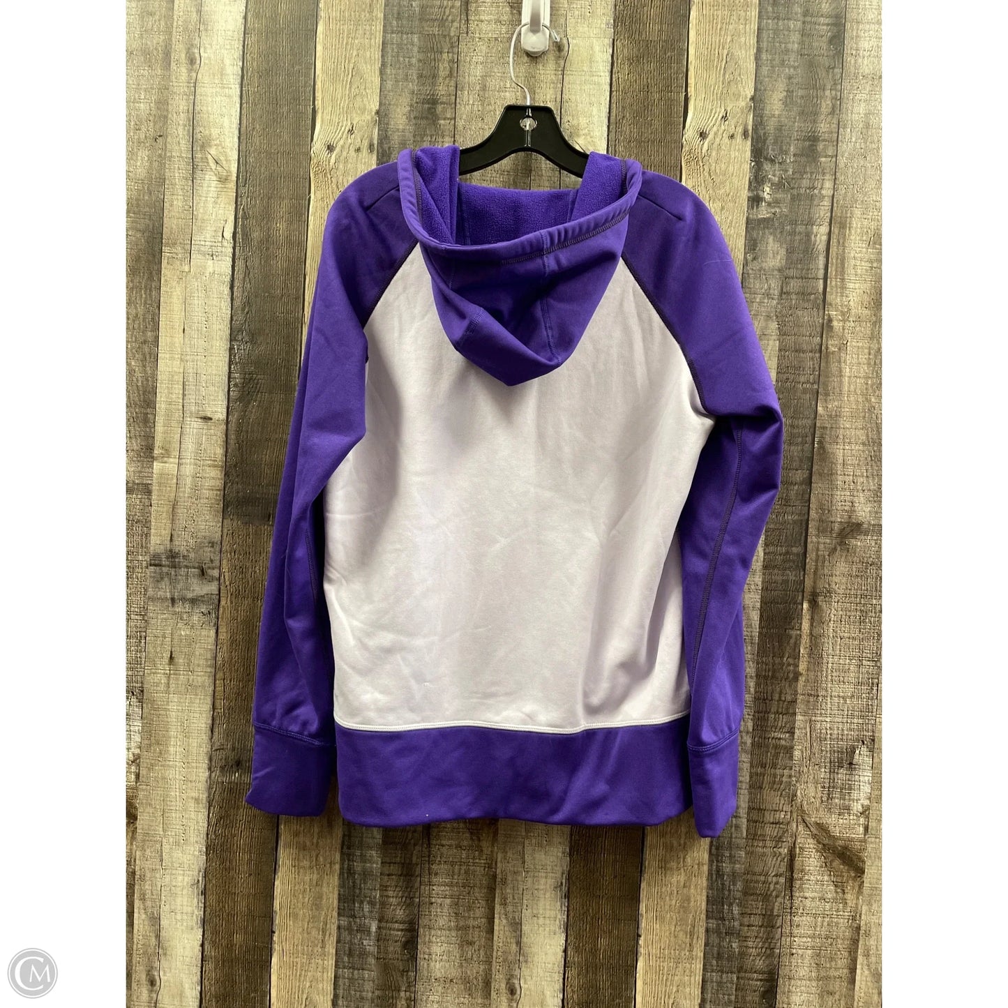 Athletic Jacket By Nike In Purple, Size: L