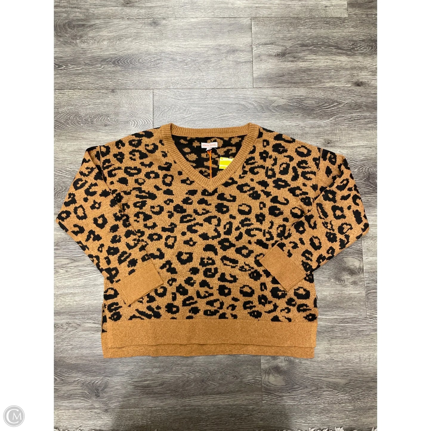 Sweater By Knox Rose In Animal Print, Size: Xl