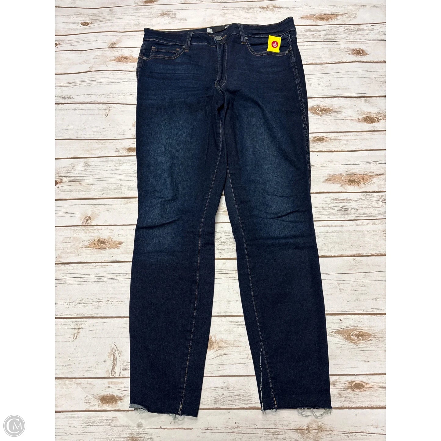 Jeans Straight By Kut In Blue Denim, Size: 12