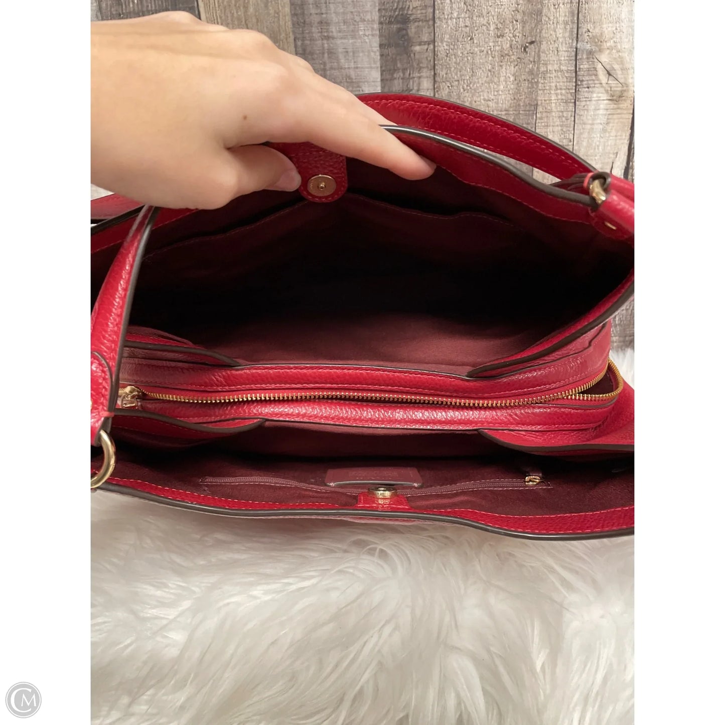 Handbag Designer By Coach, Size: Large