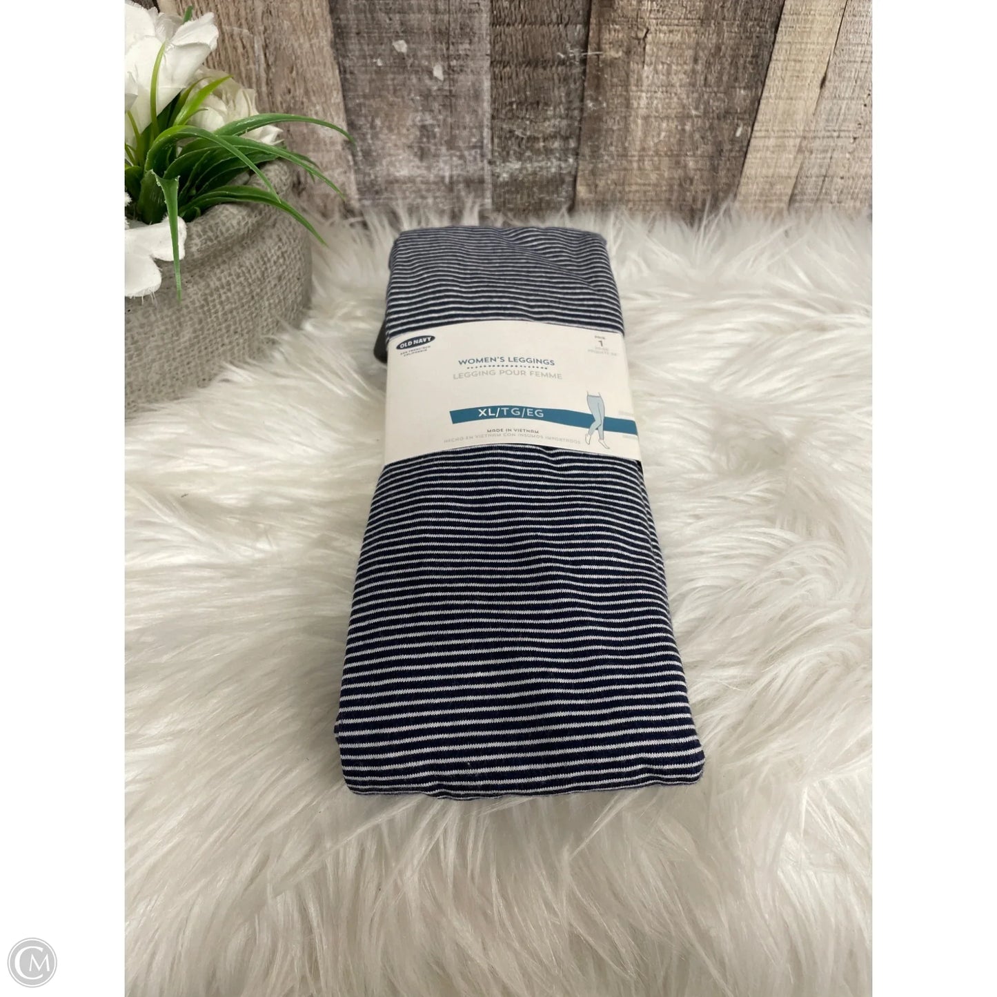 Pants Leggings By Old Navy In Striped Pattern, Size: Xl