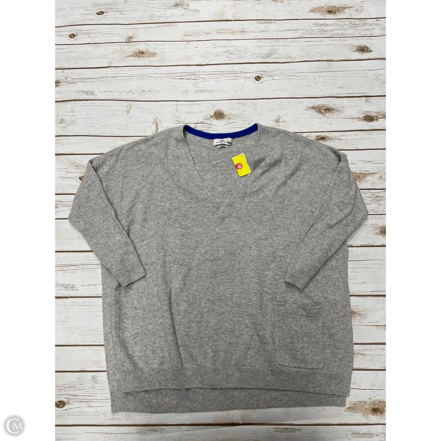 Sweater Cashmere By Vineyard Vines In Grey, Size: Xs