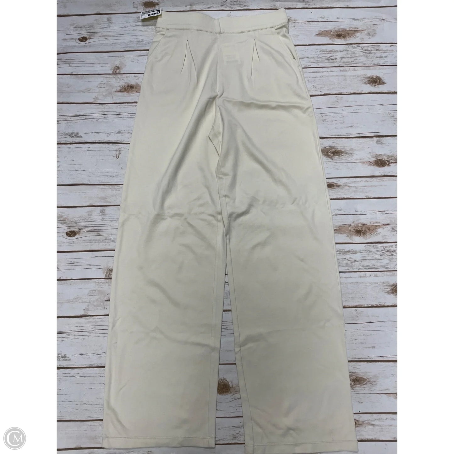 Pants Wide Leg By Max Studio In Ivory, Size: S