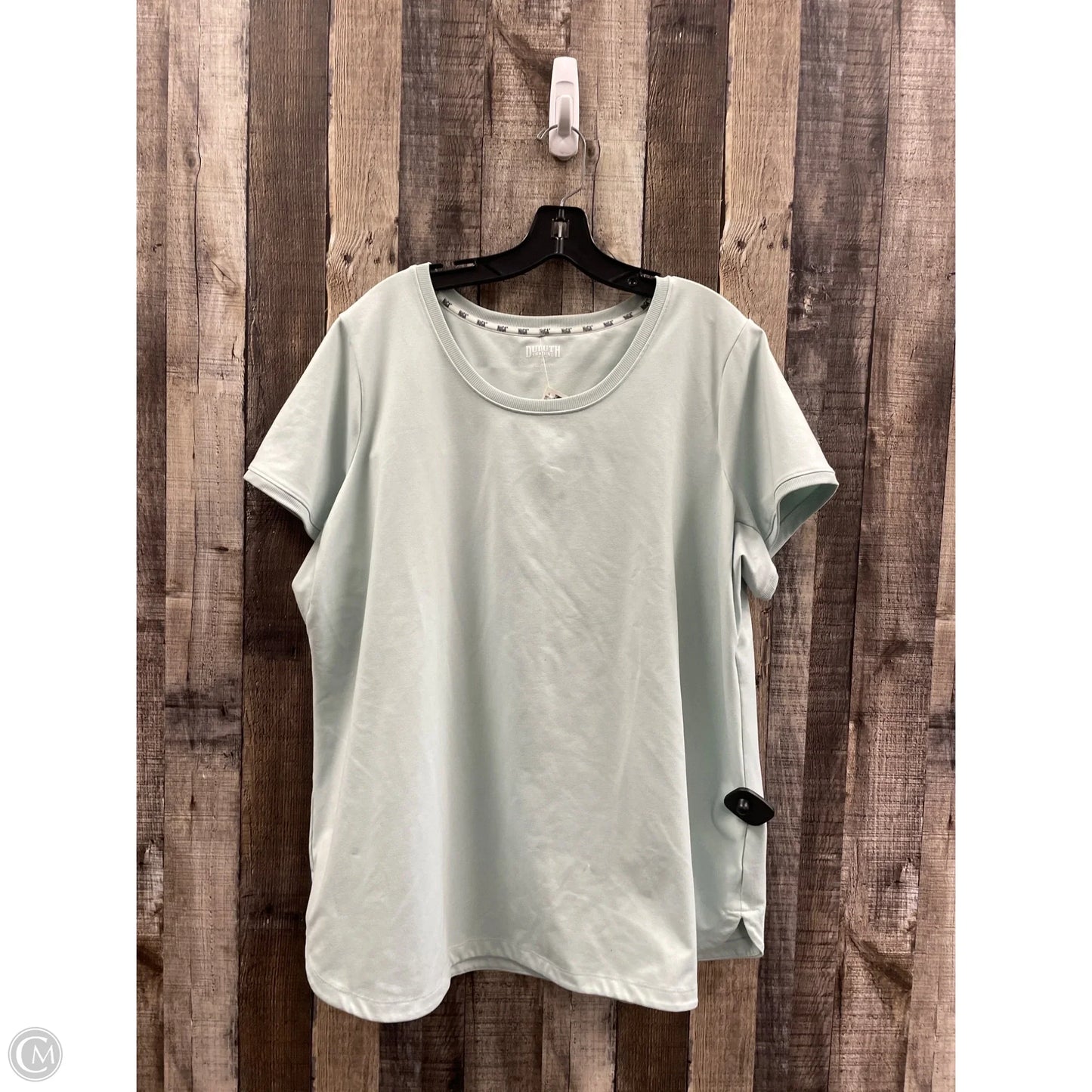 Athletic Top Short Sleeve By Duluth Trading In Green, Size: 2x