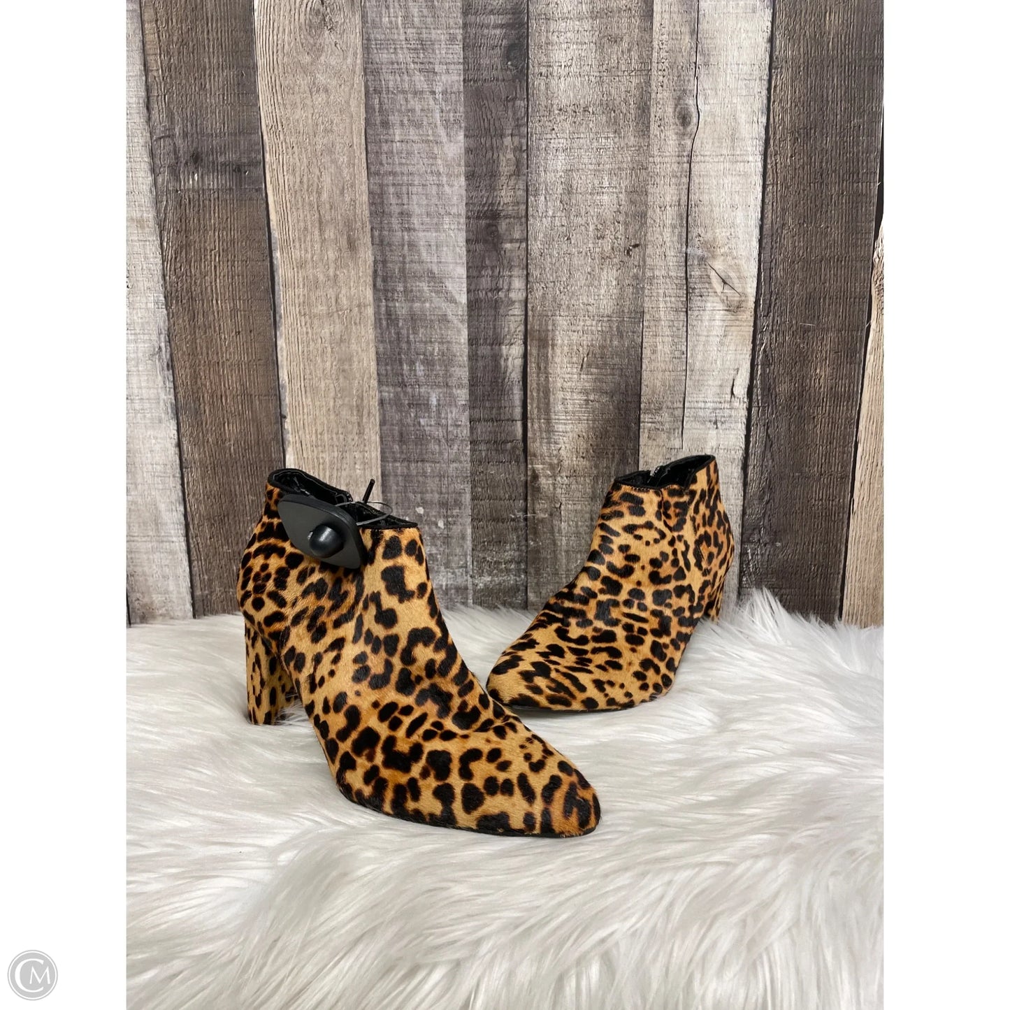 Boots Ankle Heels By Aerosoles In Animal Print, Size: 7.5