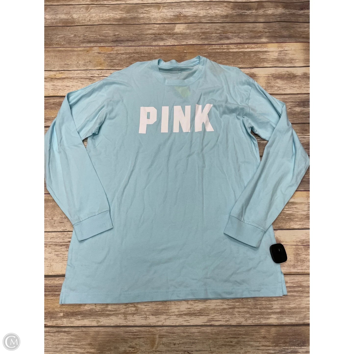 Top Long Sleeve By Pink In Blue, Size: M