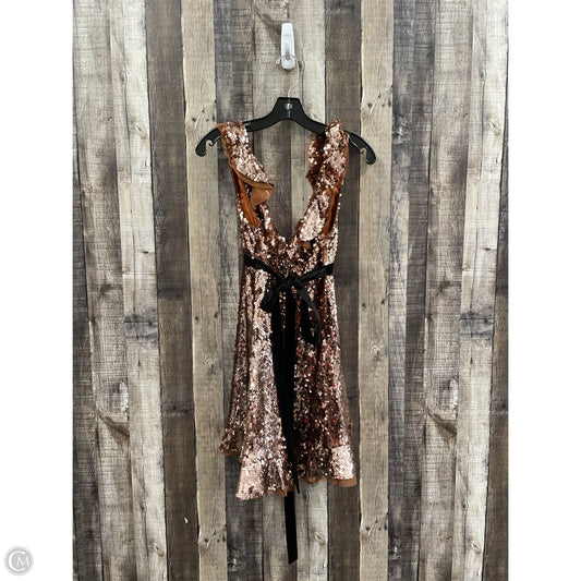 Dress Party Short By Free People In Bronze, Size: S