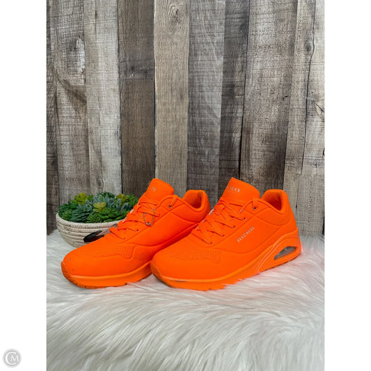 Shoes Sneakers By Skechers In Orange, Size: 9.5