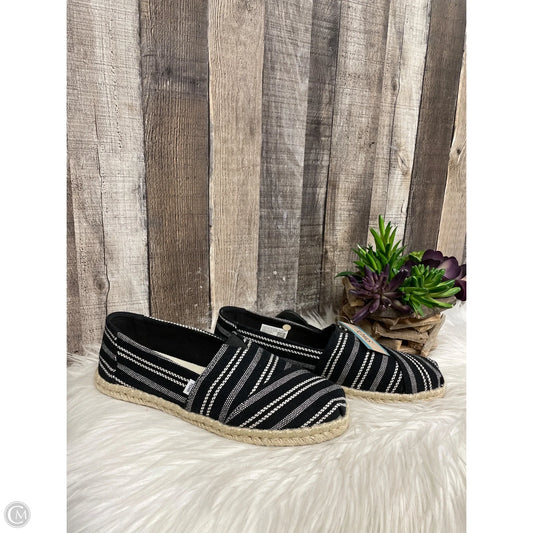 Shoes Flats By Toms In Black, Size: 9.5