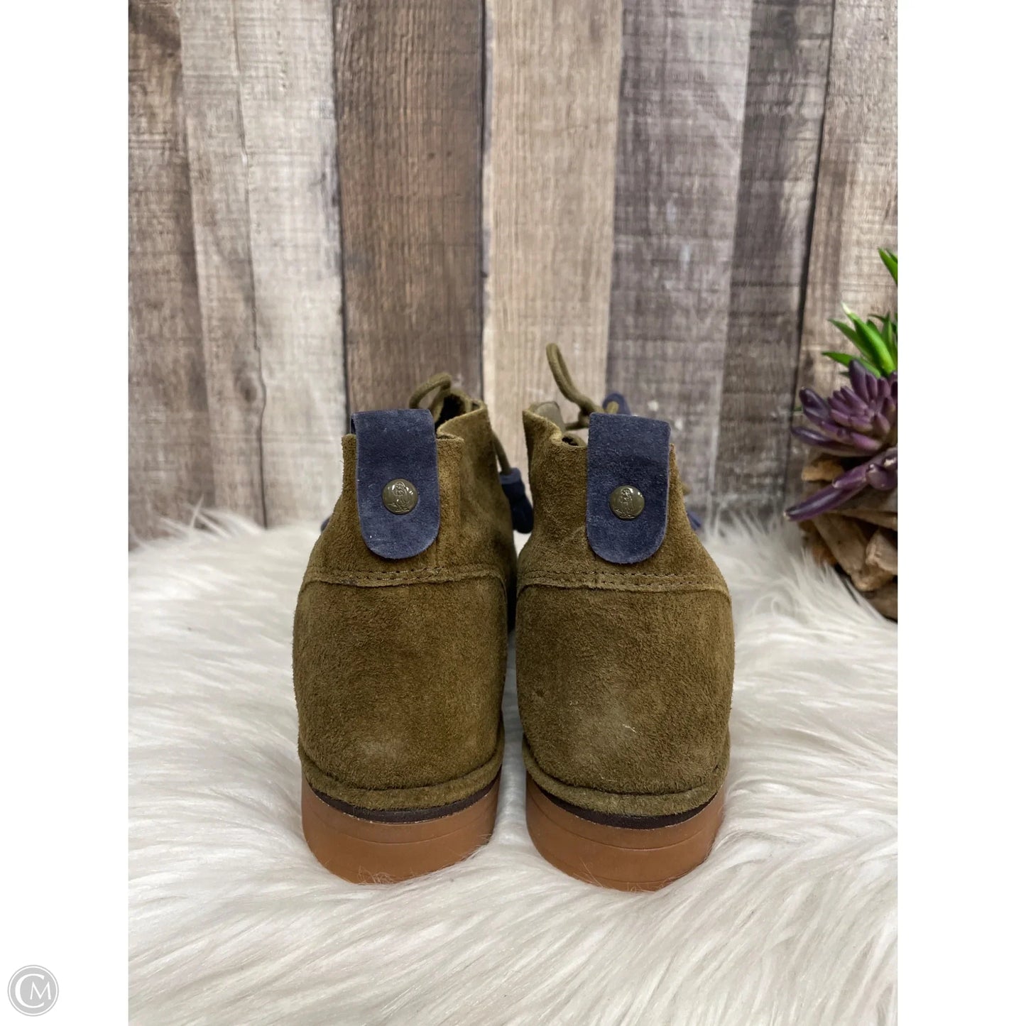 Shoes Flats By Hush Puppies In Green, Size: 8.5