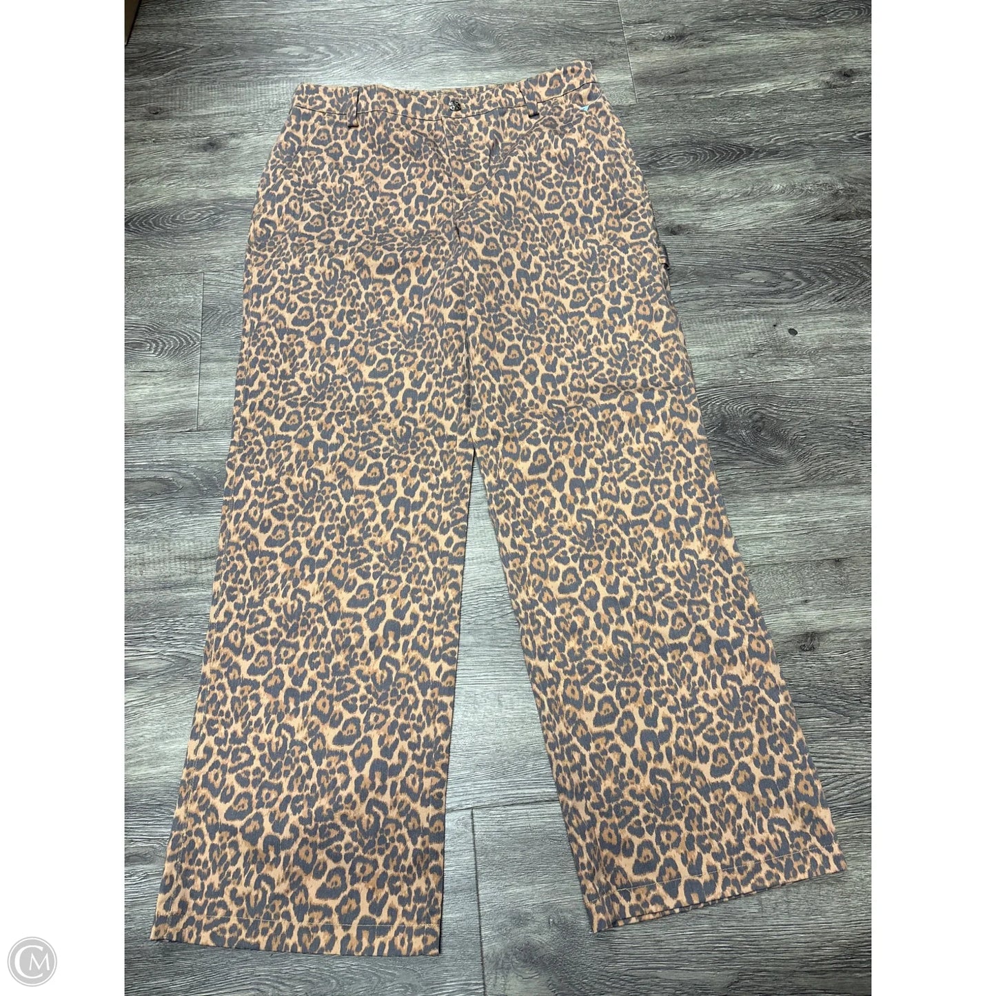 Pants Wide Leg By Cme In Animal Print, Size: Xl