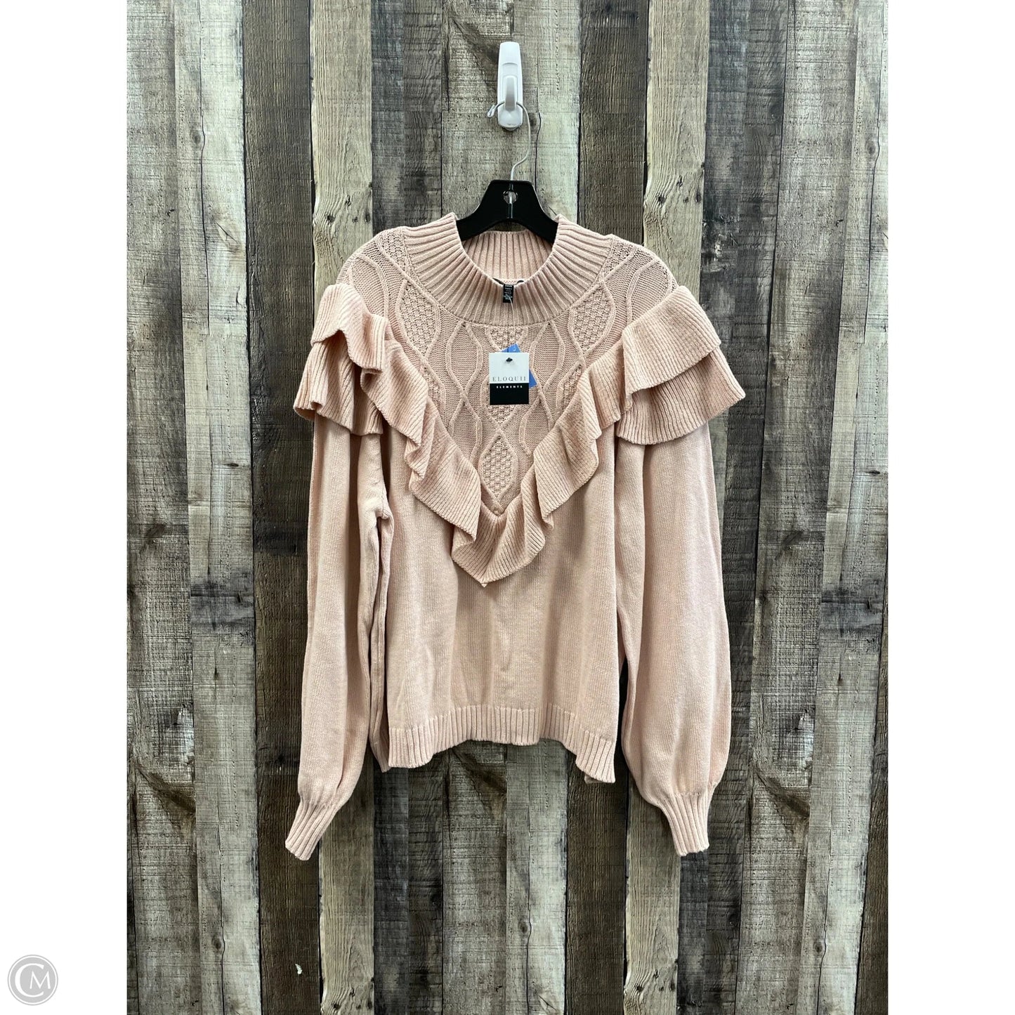 Sweater By Eloquii In Peach, Size: 3x