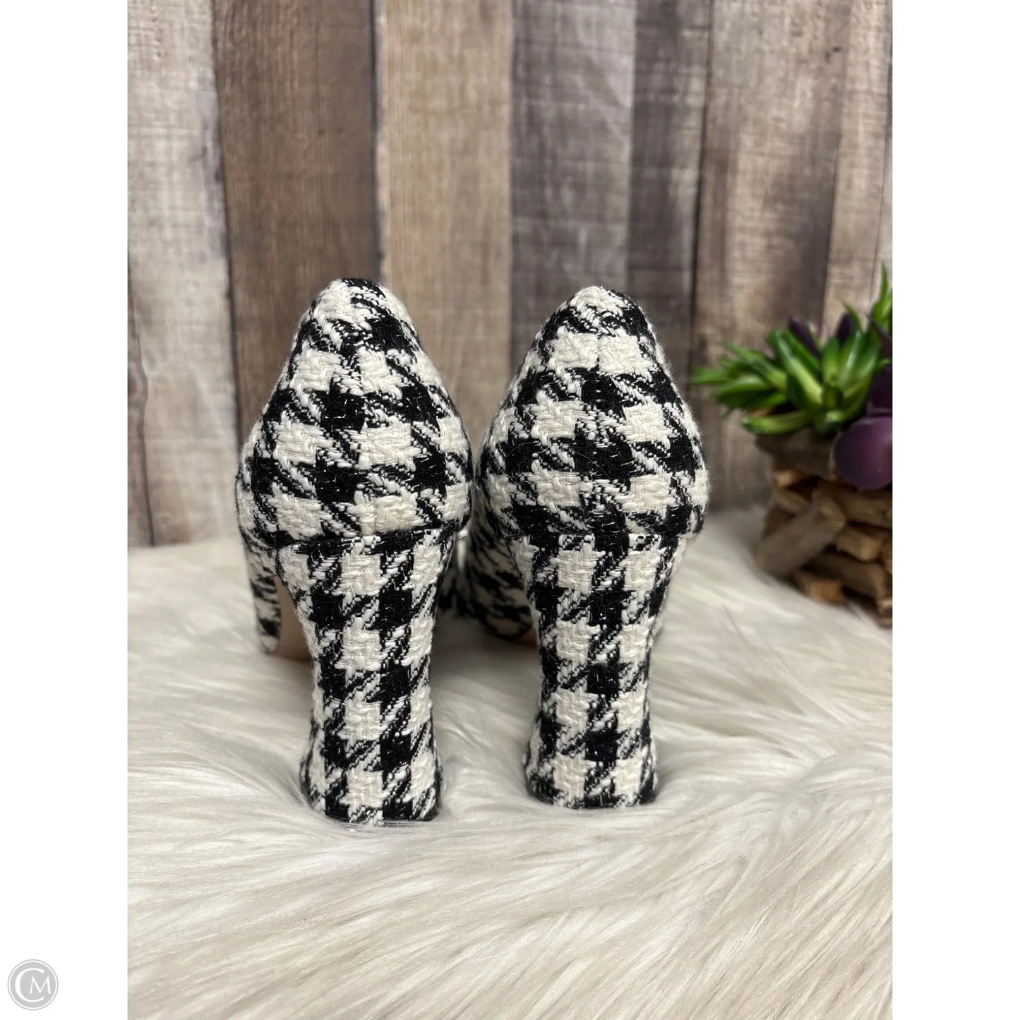 Shoes Heels Block By Jessica Simpson In Black & White, Size: 7
