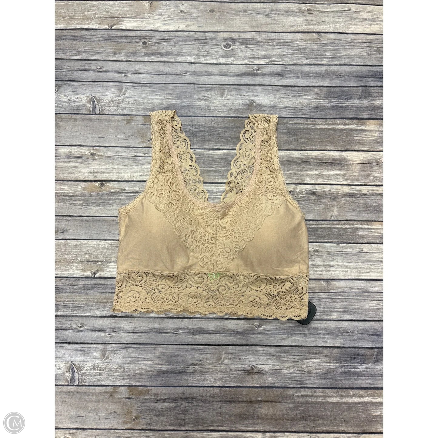 Bralette By Cme In Tan, Size: 1x