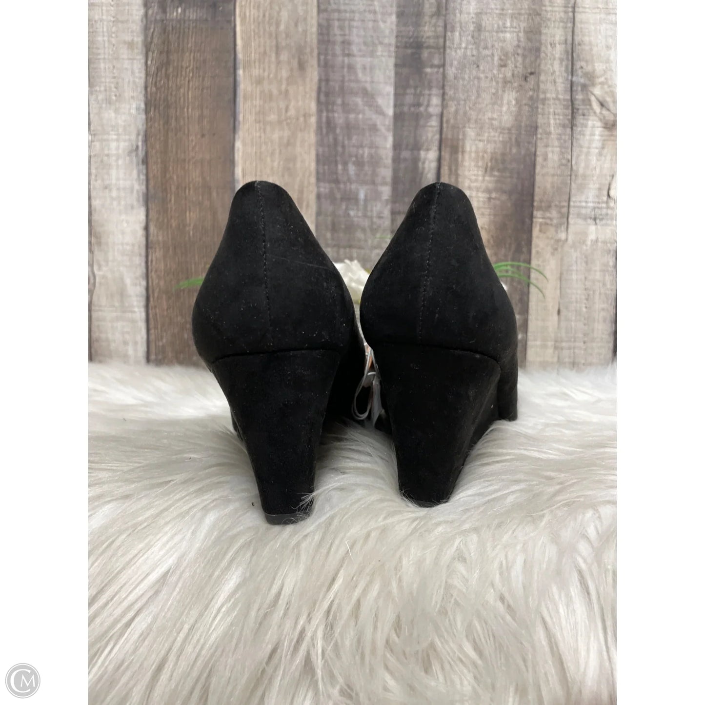 Shoes Heels Wedge By A New Day In Black, Size: 6