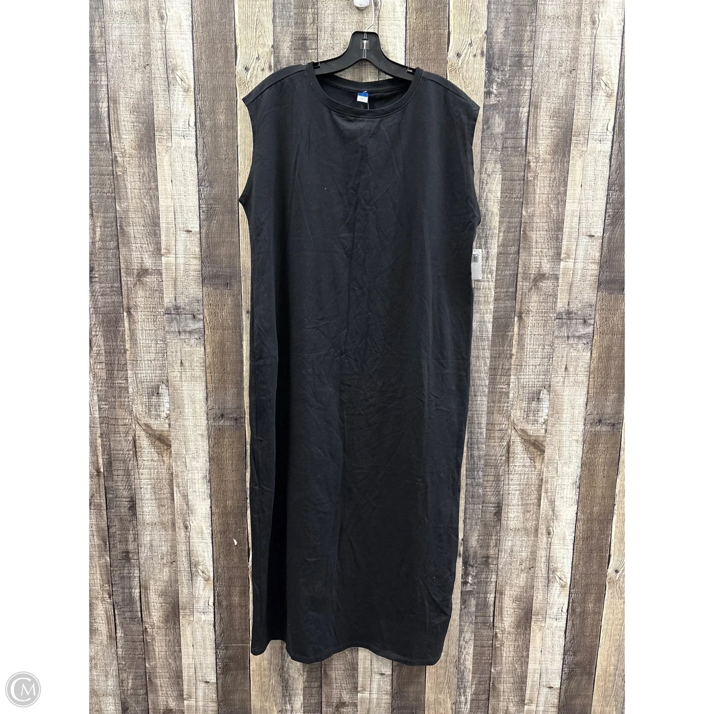 Dress Casual Maxi By Old Navy In Black, Size: L