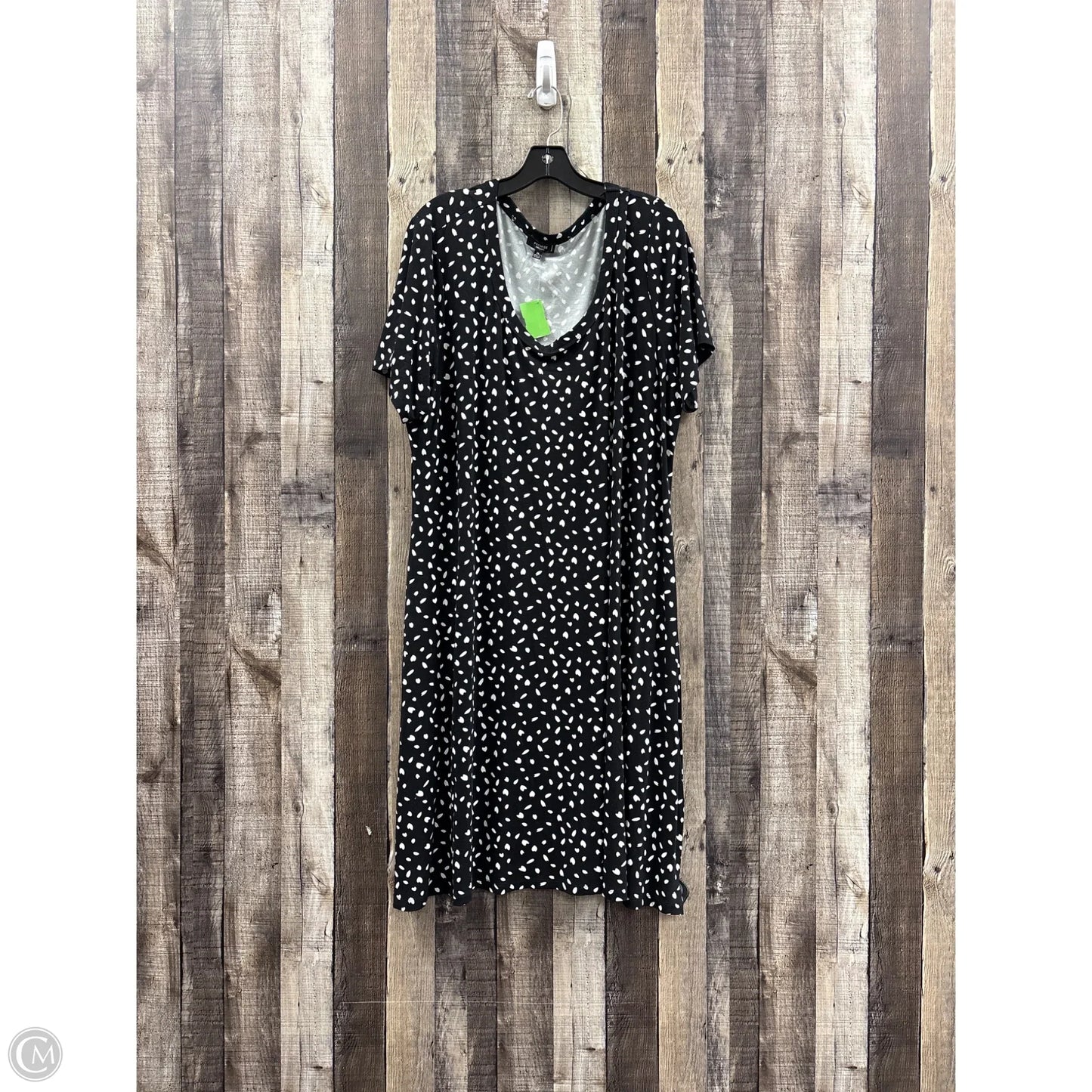 Dress Casual Short By Premise In Black & White, Size: 2x