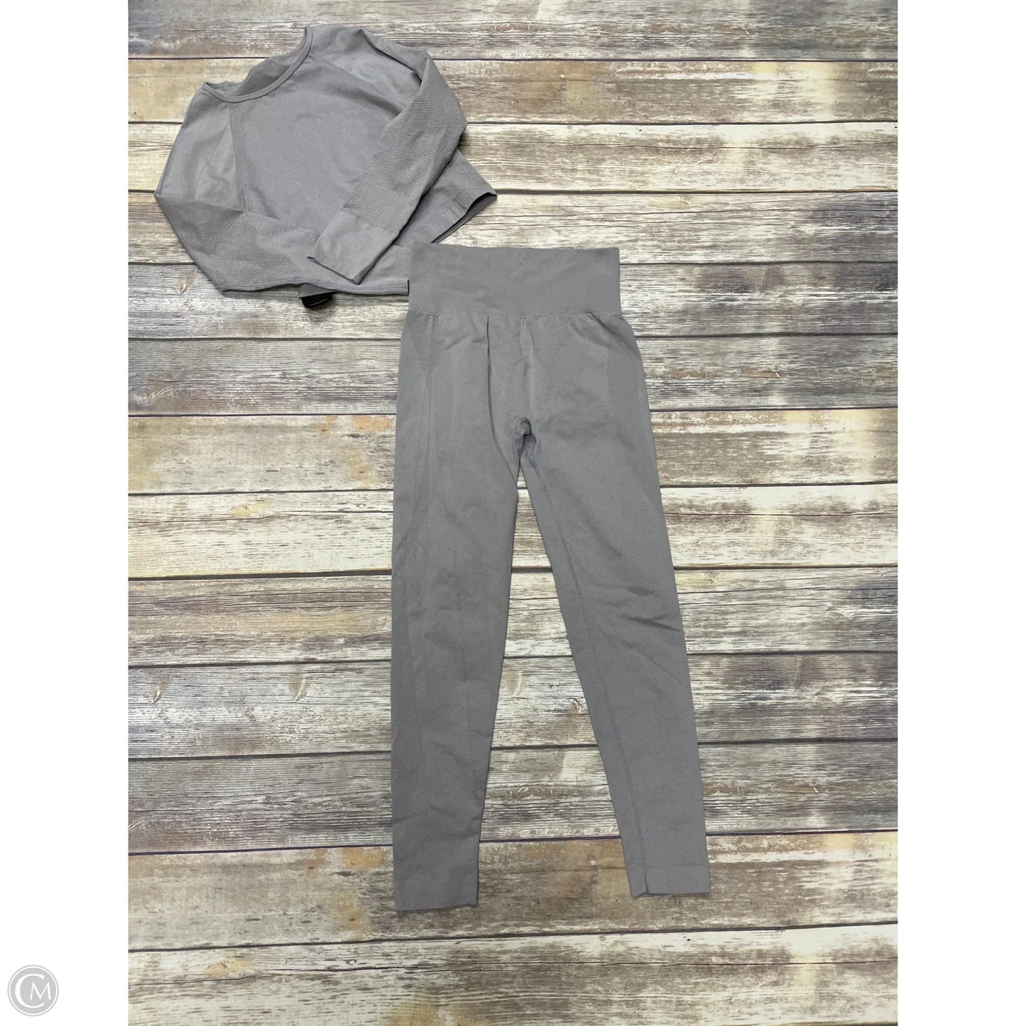 Athletic Pants 2pc By Cmf In Grey, Size: S