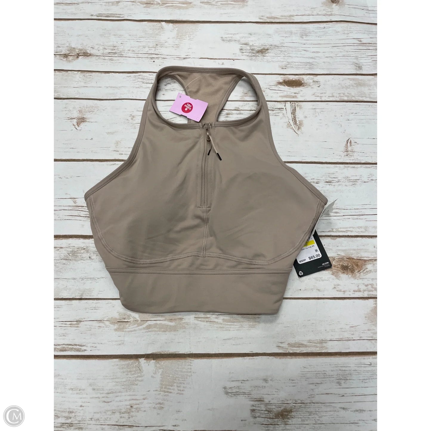 Athletic Bra By Under Armour In Tan, Size: M