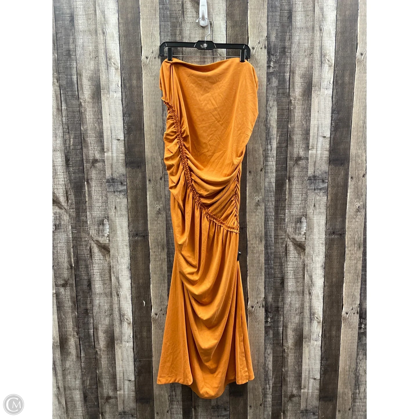 Dress Casual Maxi By Anthropologie In Orange, Size: 3x