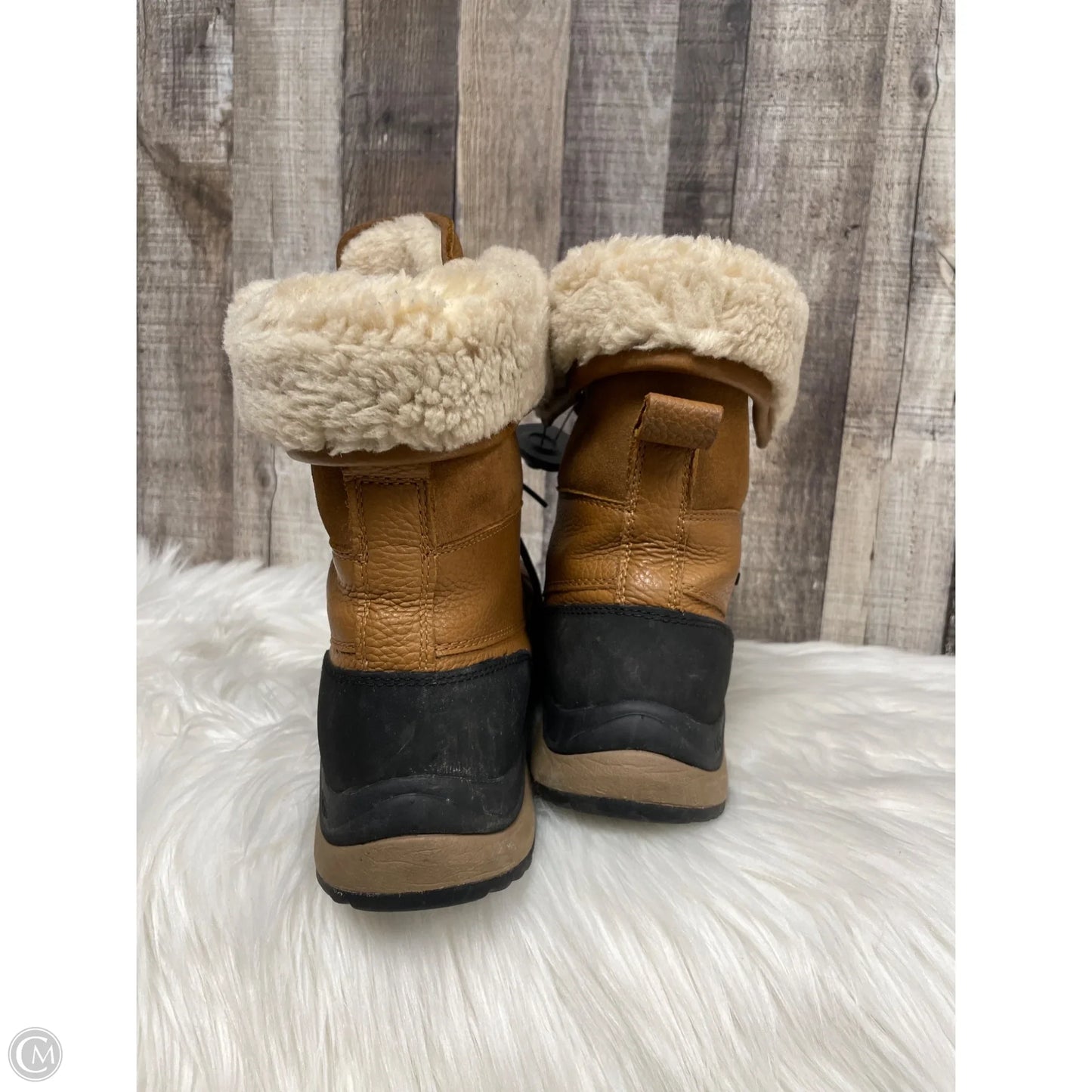 Boots Designer By Ugg In Brown, Size: 10