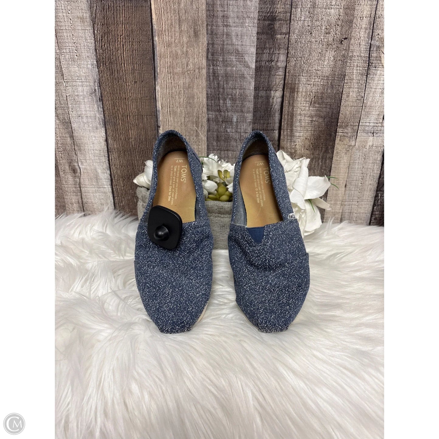 Shoes Flats By Toms In Blue, Size: 7