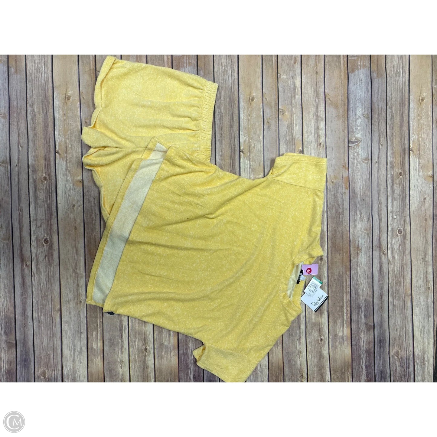 Shorts Set By Cme In Yellow, Size: L
