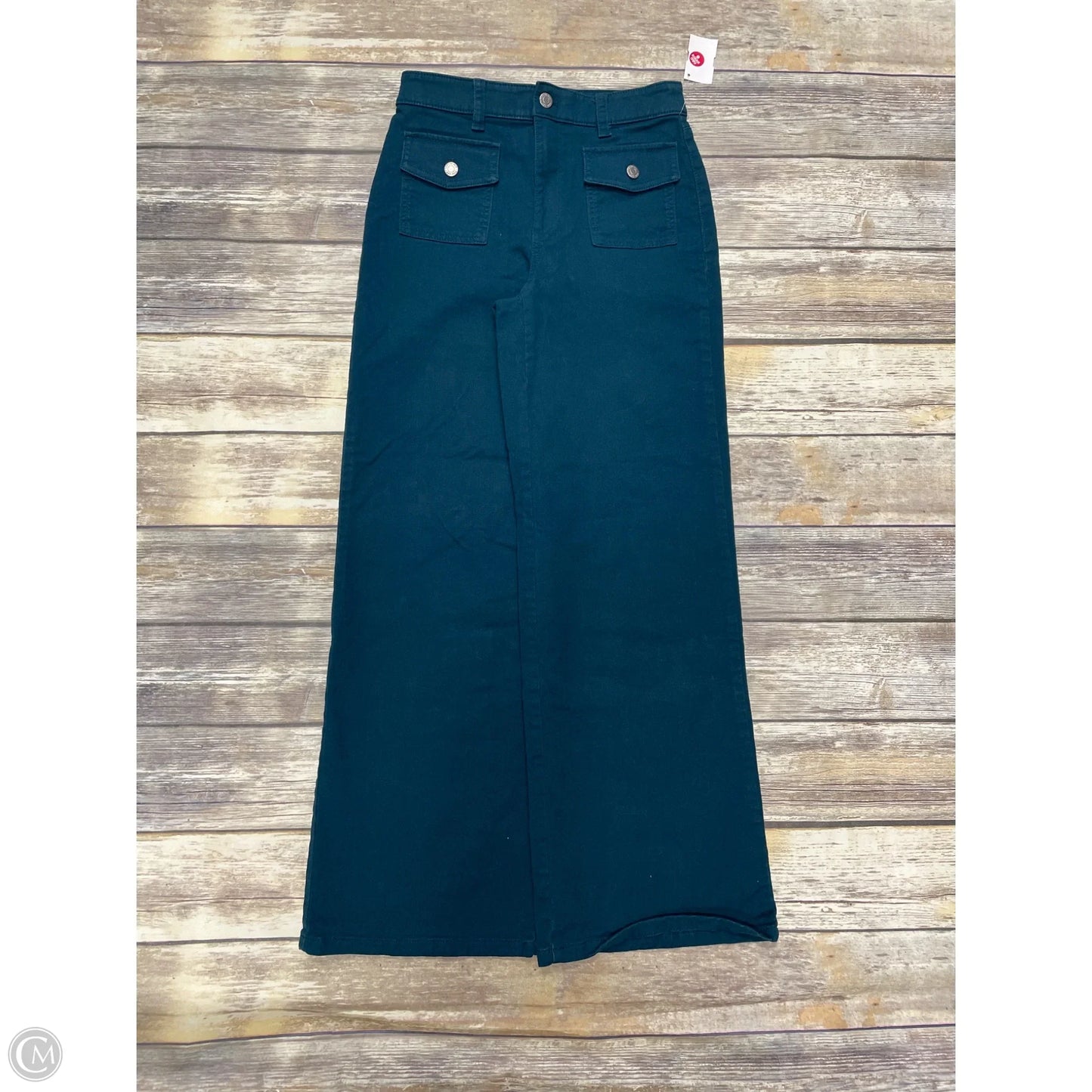Jeans Wide Leg By Loft In Teal, Size: 0