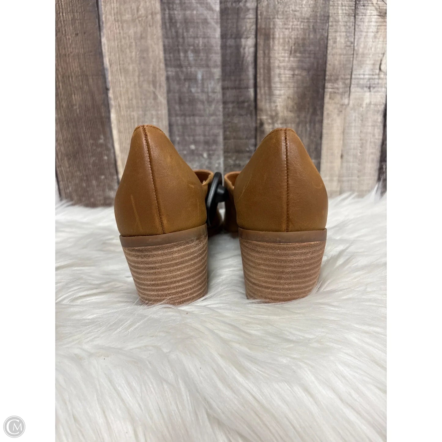 Sandals Heels Block By Sole Society In Tan, Size: 8