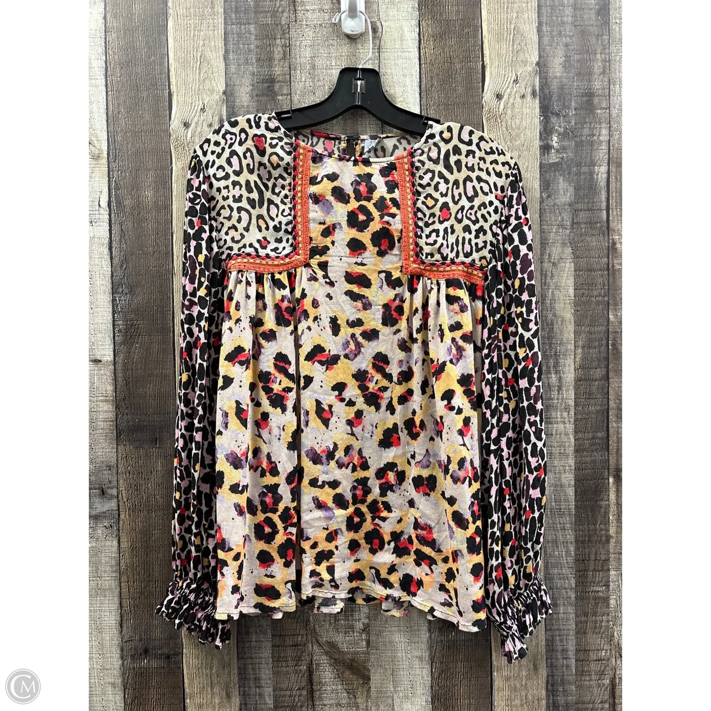 Top Long Sleeve By Blank London In Floral Print, Size: M