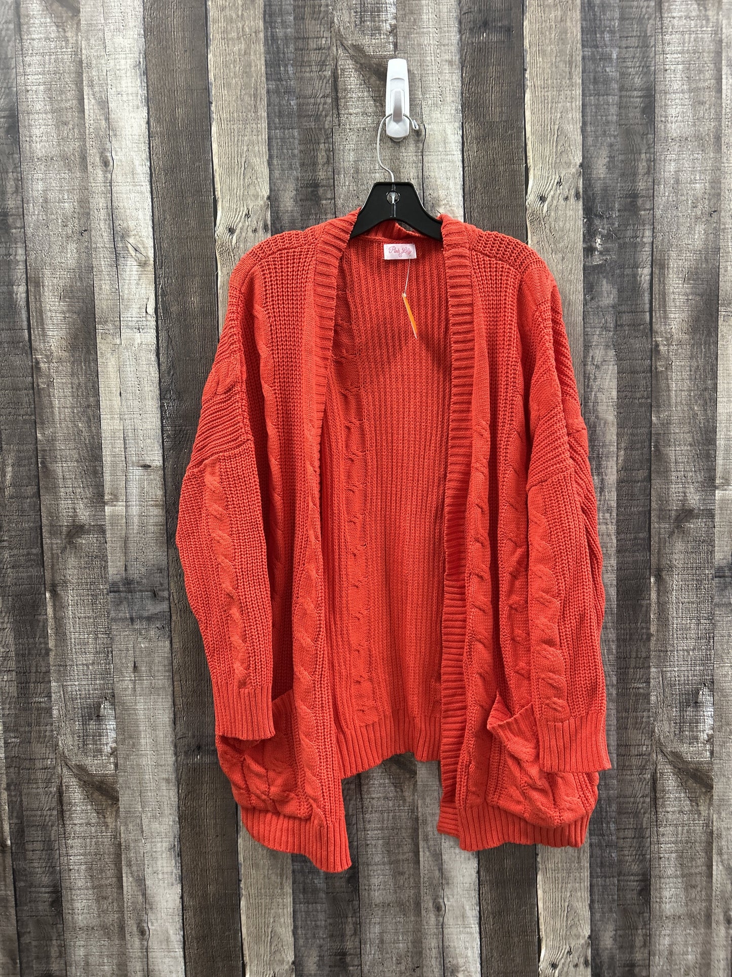 Sweater Cardigan By Pink Lily Size: L