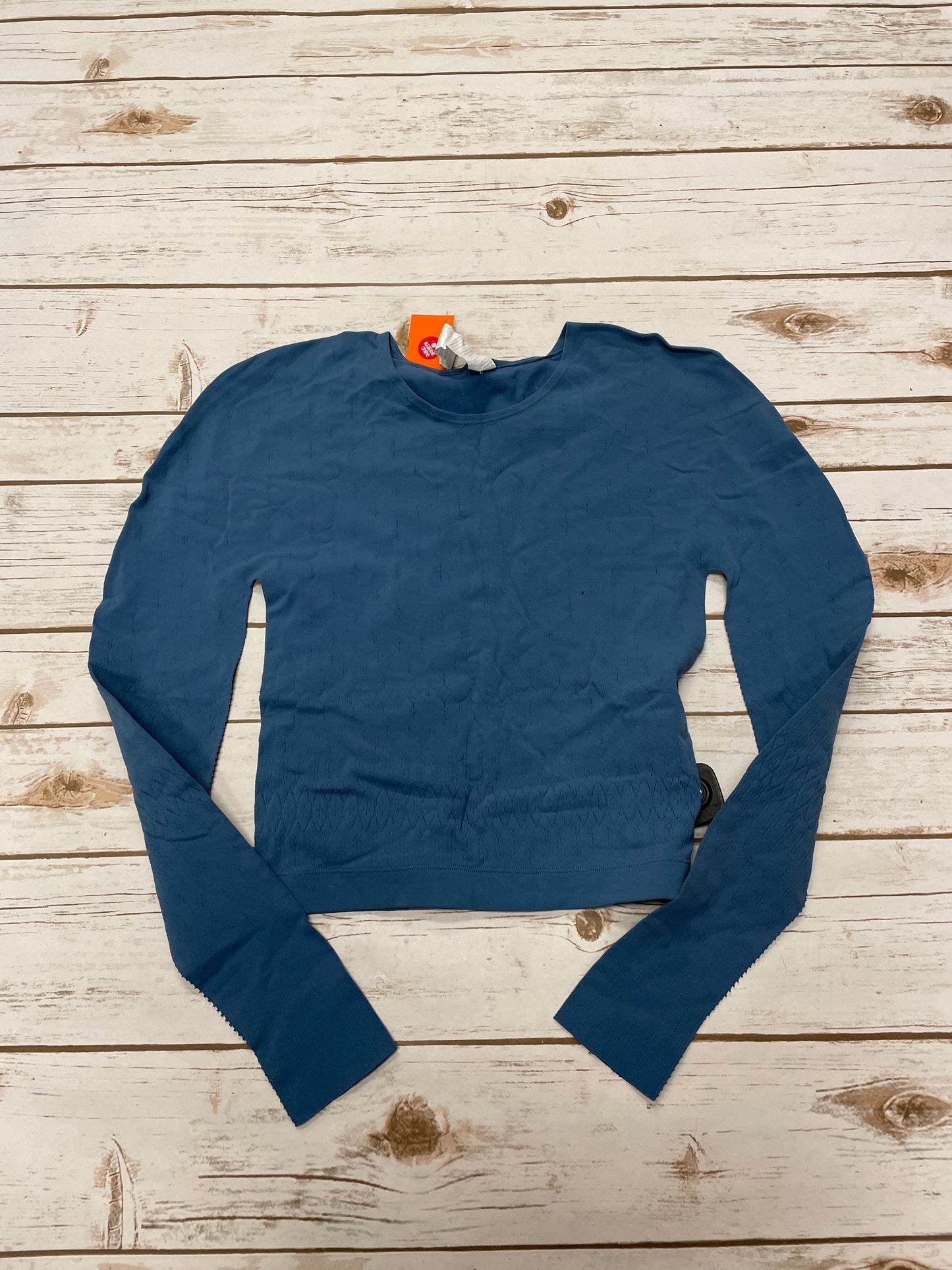 Athletic Top Long Sleeve Crewneck By Fabletics In Blue, Size: M