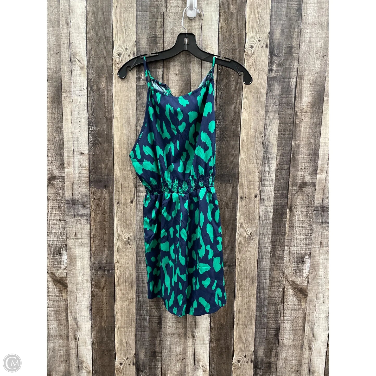 Romper By Cmf In Blue & Green, Size: M