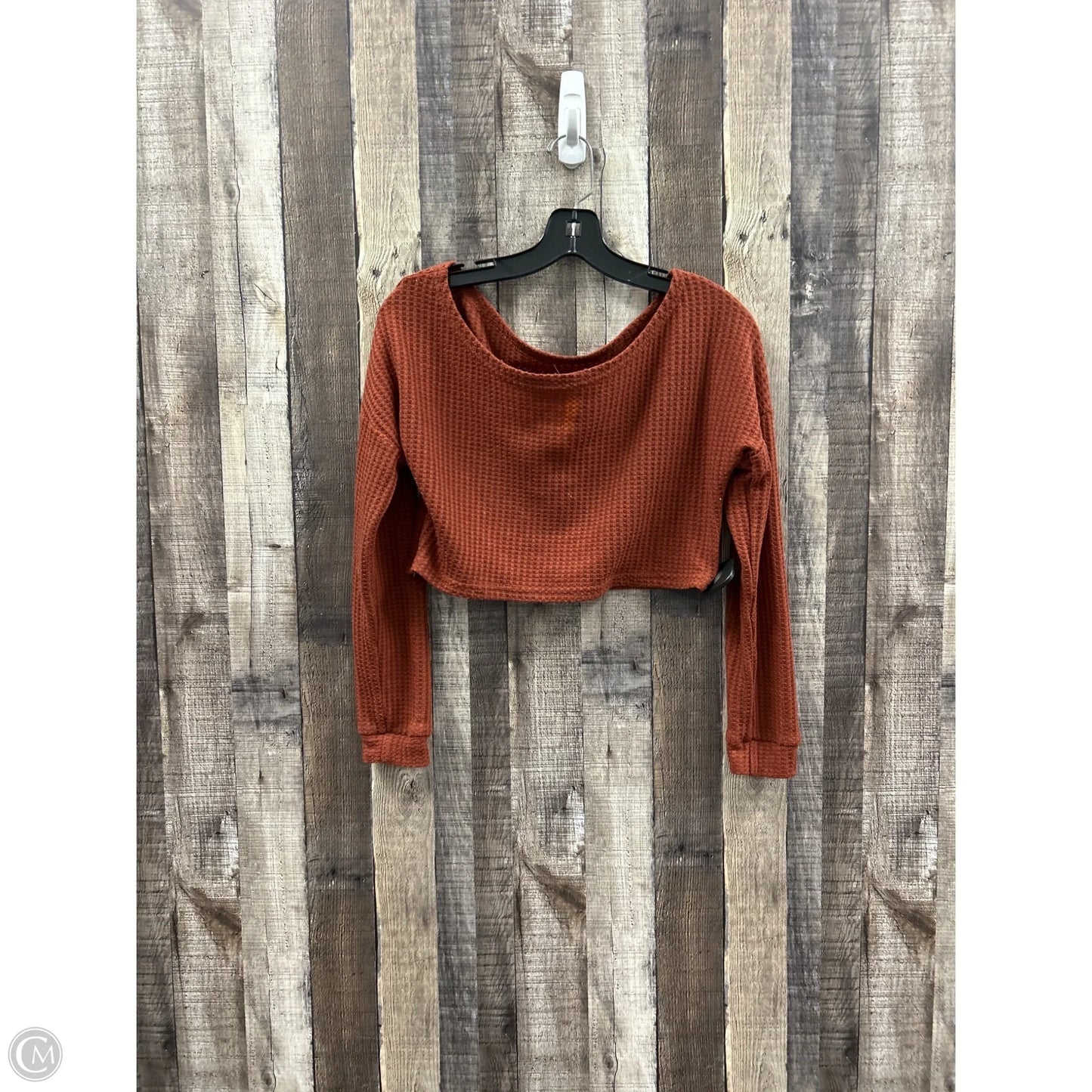 Top Long Sleeve By Shein In Brown, Size: Xs