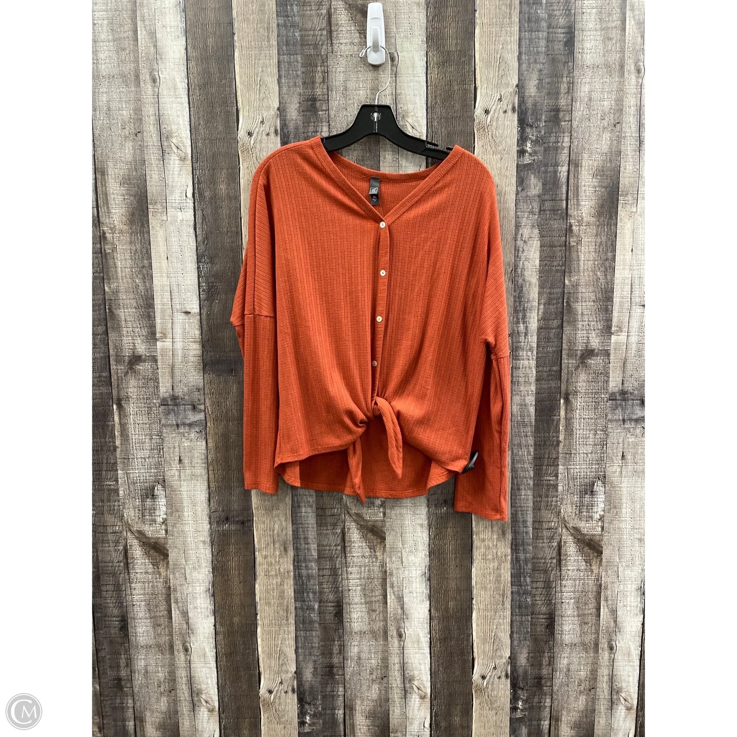 Top Long Sleeve By Alya In Orange, Size: Xl