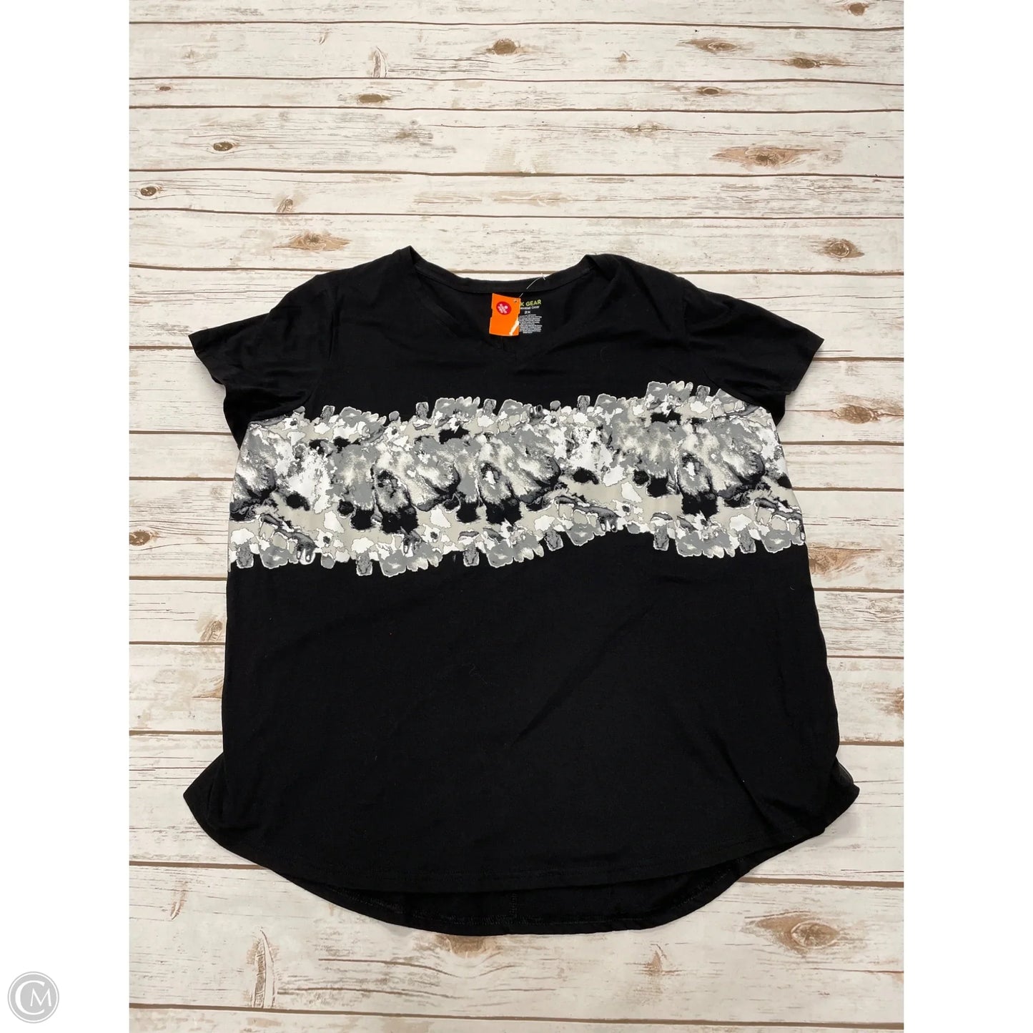 Athletic Top Short Sleeve By Tek Gear In Black, Size: 2x