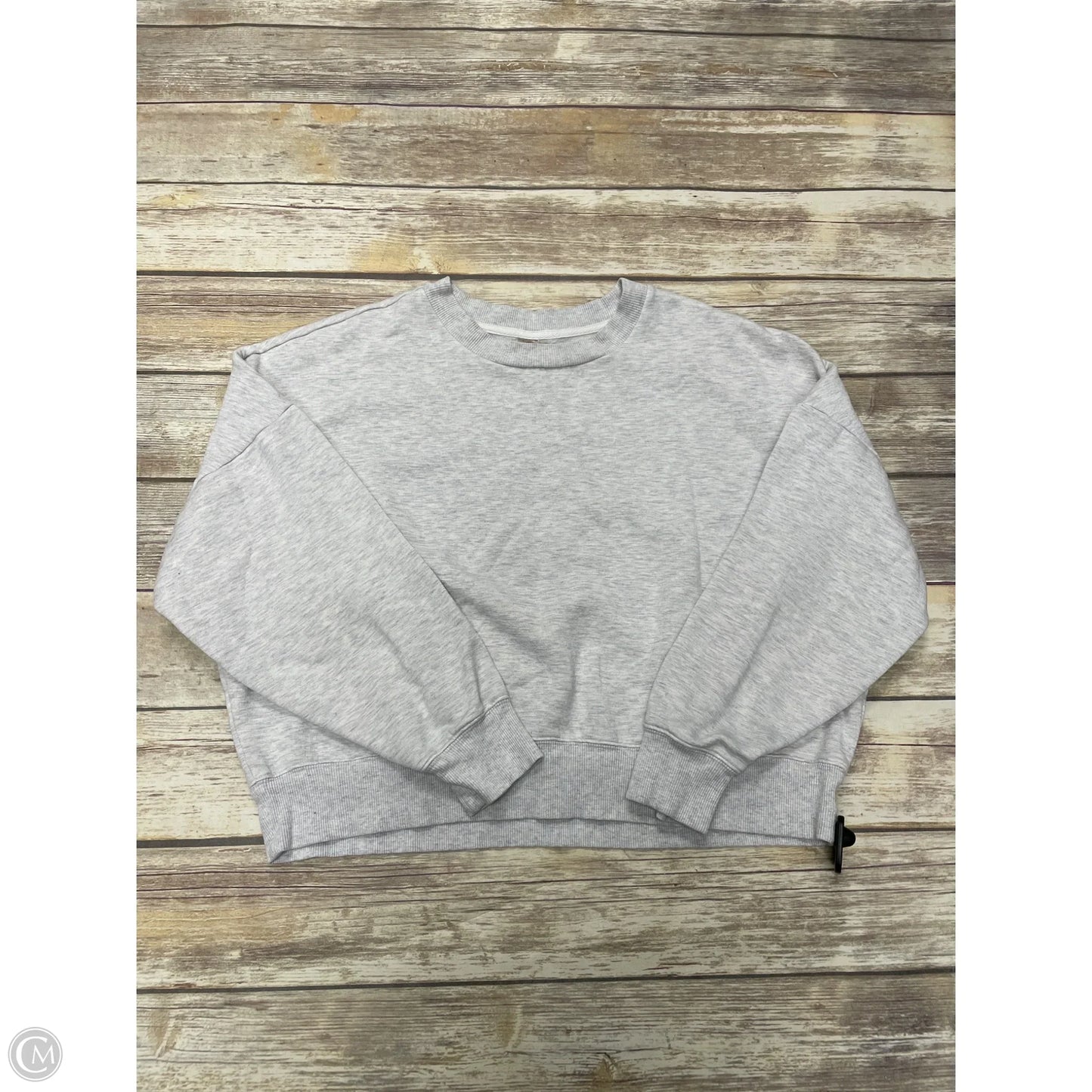 Athletic Sweatshirt Crewneck By Calia In Grey, Size: Xl