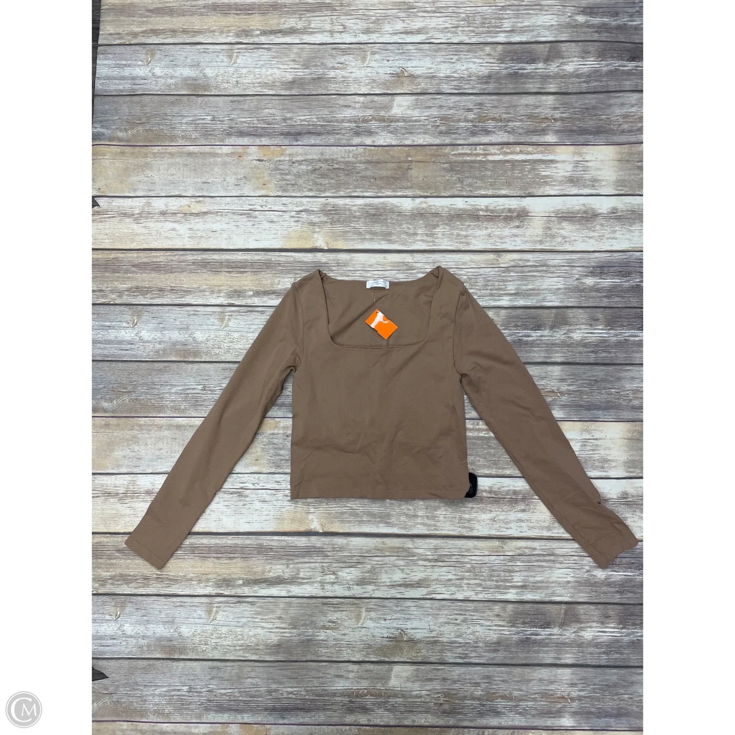 Top Long Sleeve By Altard State In Tan, Size: L