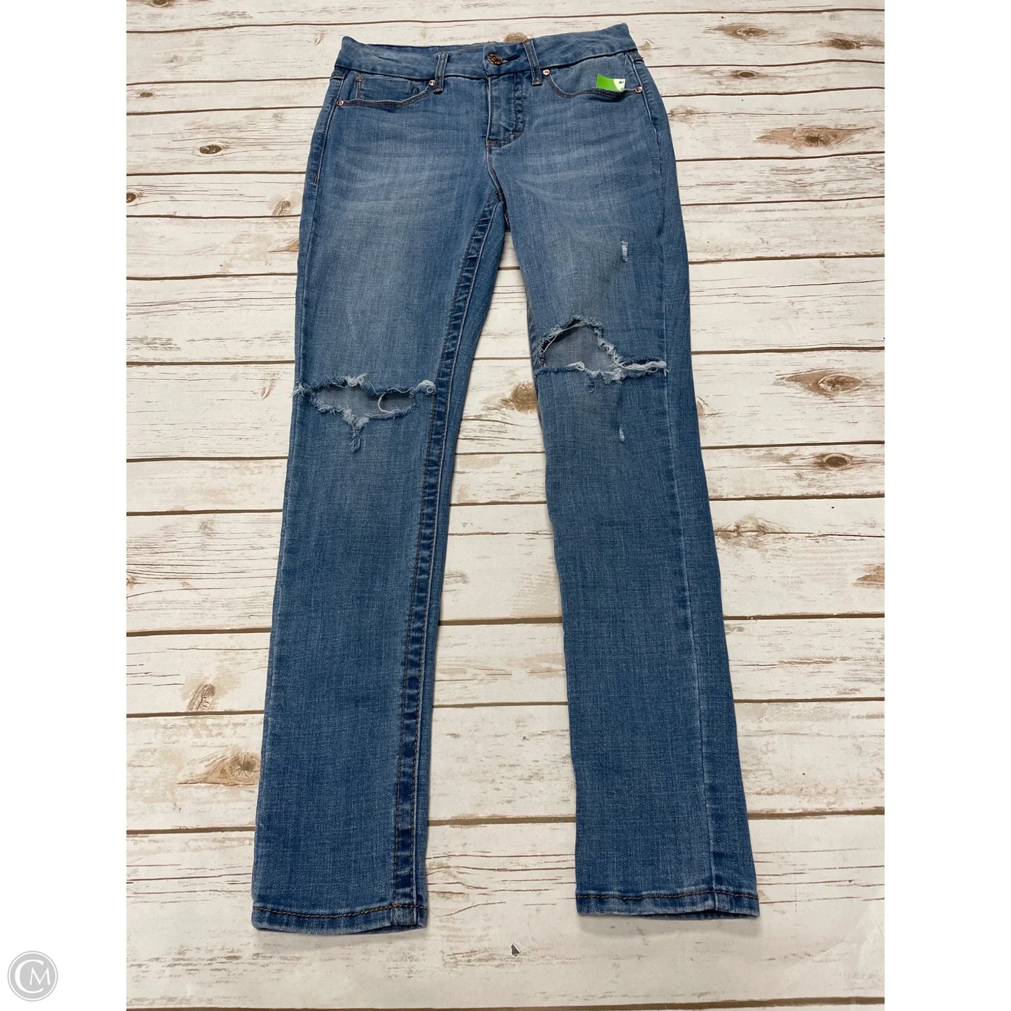 Jeans Skinny By Seven 7 In Blue Denim, Size: 4