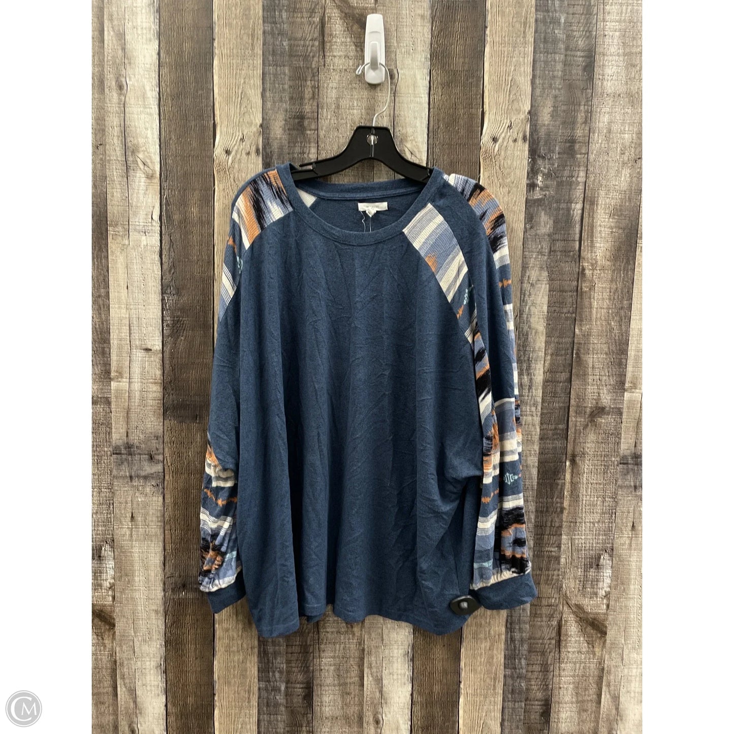 Top Long Sleeve By Maurices In Navy, Size: Xl