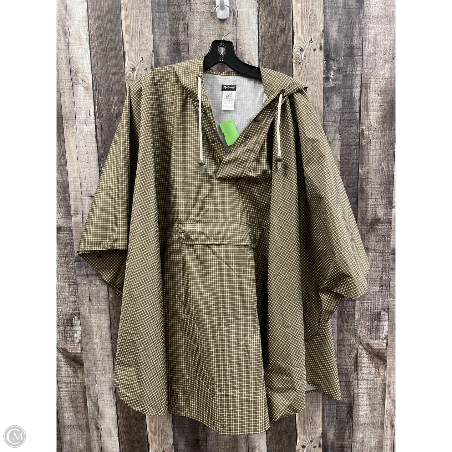 Poncho By Madewell In Plaid Pattern, Size: Osfm