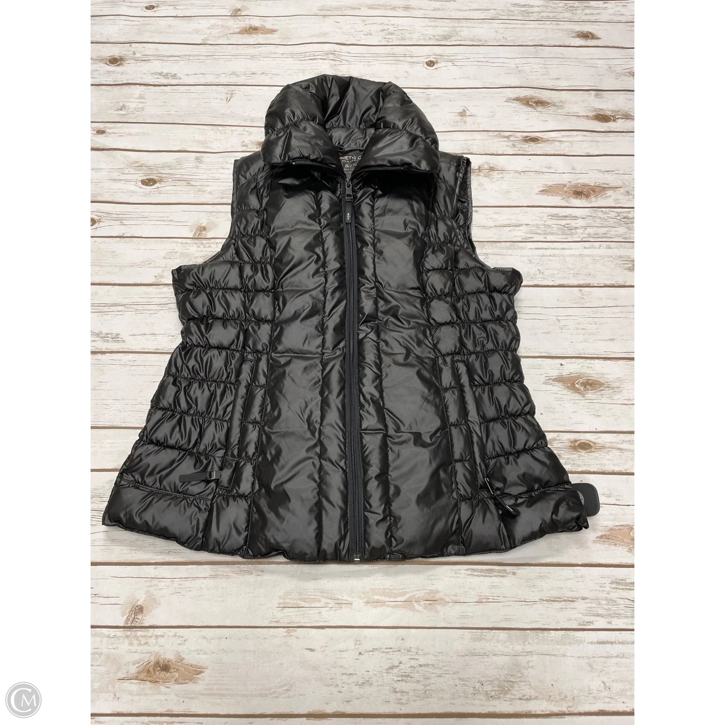 Vest Puffer & Quilted By Kenneth Cole In Black, Size: Xl