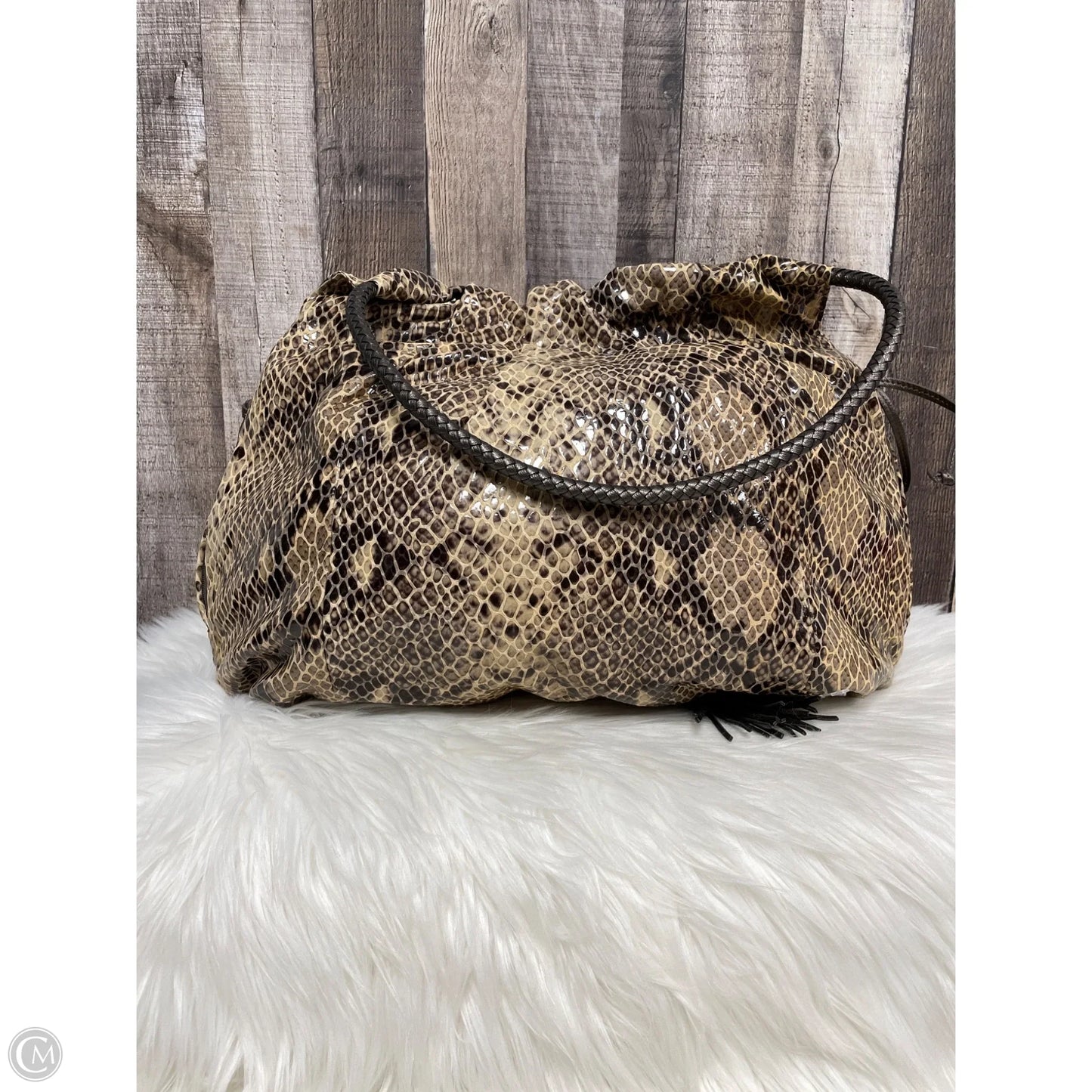 Handbag Leather By Brighton, Size: Large