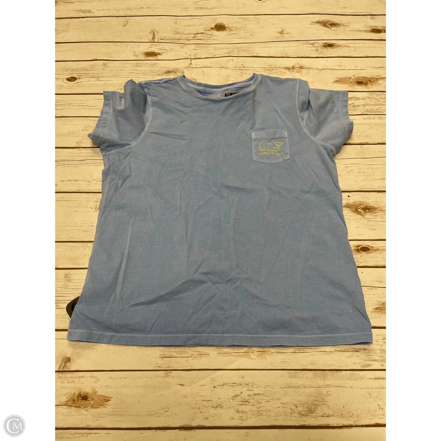 Top Short Sleeve Basic By Vineyard Vines In Blue, Size: L