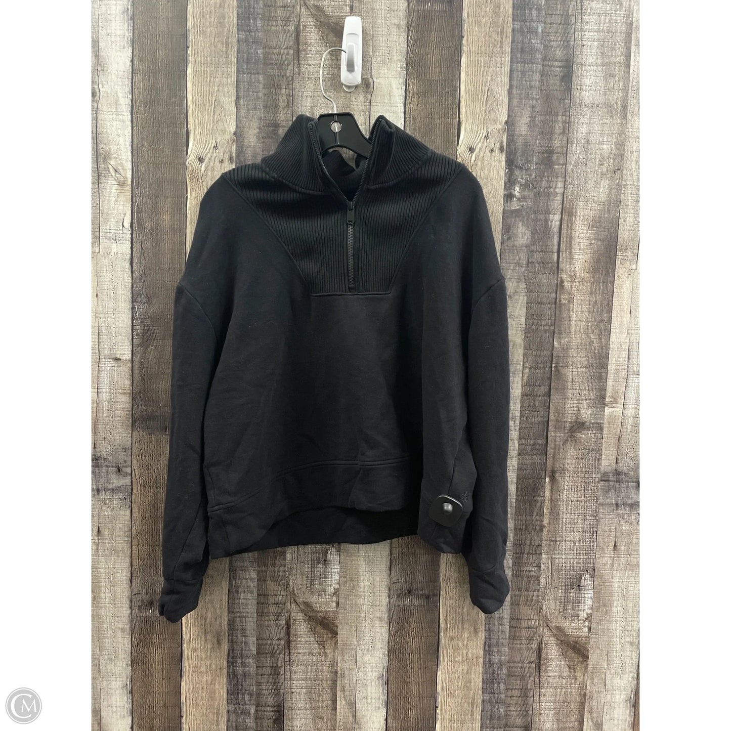 Athletic Jacket By Athleta In Black, Size: L